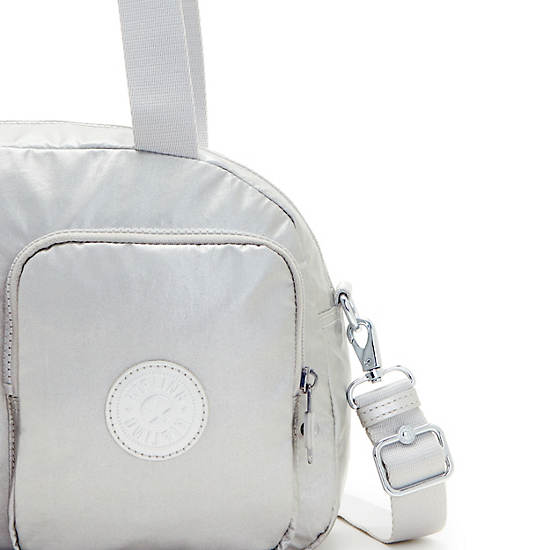 Kipling Cool Defea Metallic Schoudertassen Zilver | België 1818MQ